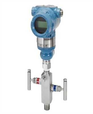 Rosemount, RA-3051 Pressure Transducer with C-30610, 2 way Manifold Valve, New