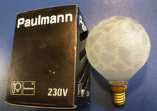 PAULMANN Glühlampe  KROKOEIS SATINIERT E14 60W 240V Mini Globe G60  DIMMBAR !