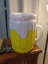 Inflatable Beer Mug-Shaped Beer /  Food Cooler Funny Novelty 