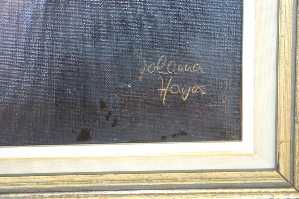 Dark Browns Still Life Oil Painting byJohanna Hayes 1973 Framed R-900 - Image 4 of 4