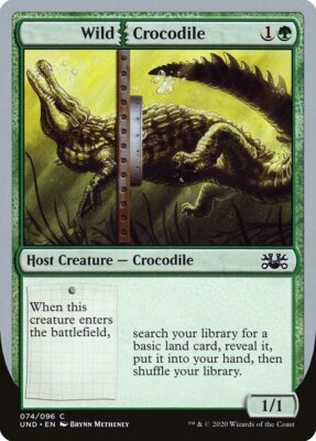 MTG Magic the Gathering Wild Crocodile (74/107) Unsanctioned NM | eBay