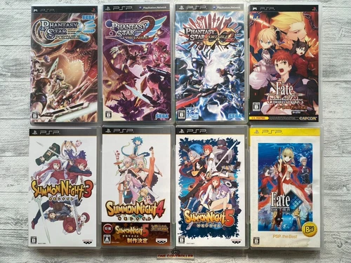 SONY PSP Phantasy Star & Summon Night & Fate Unlimited Code & Extra from Japan