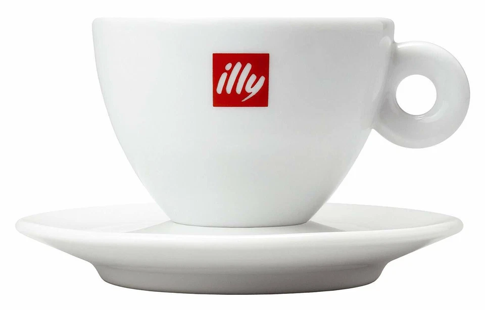 2 Tazze, Tazzine, illy Caffè Espresso + 2 Cucchiaini Cups idea regalo - Immagine 3 di 4