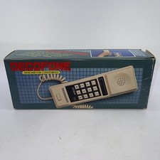 NEW IN BOX Vintage Push Button, Corded Phone, Landline 80s Citron Cream