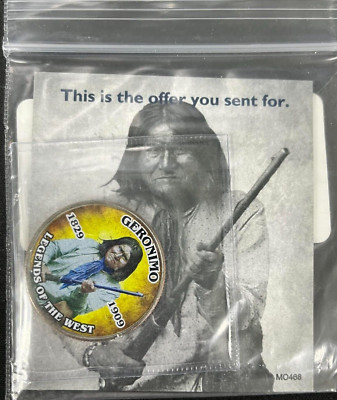 Geronimo Colorized GERONIMO-LEGENDS OF THE WEST-COLORIZED KENNEDY HALF DOLLAR | eBay