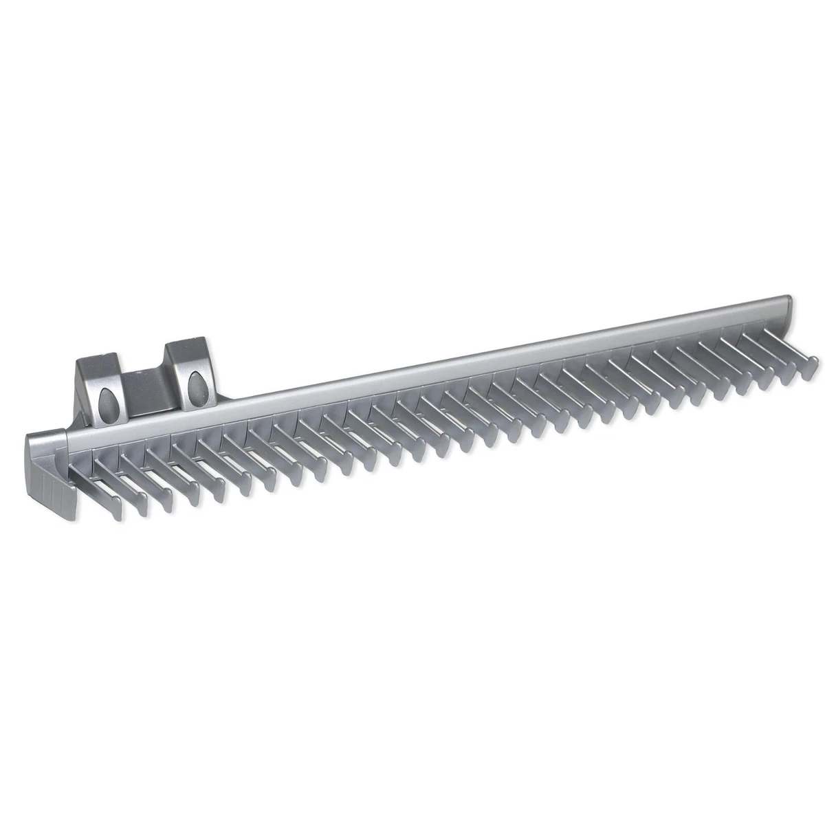 Portacravatte 10 Slot In Plastica Robusta Con Gancio Metallico, Organizzatore Per Cravatte, Cinture E Sciarpe, Salvaspazio Per Armadio, Marrone - 3