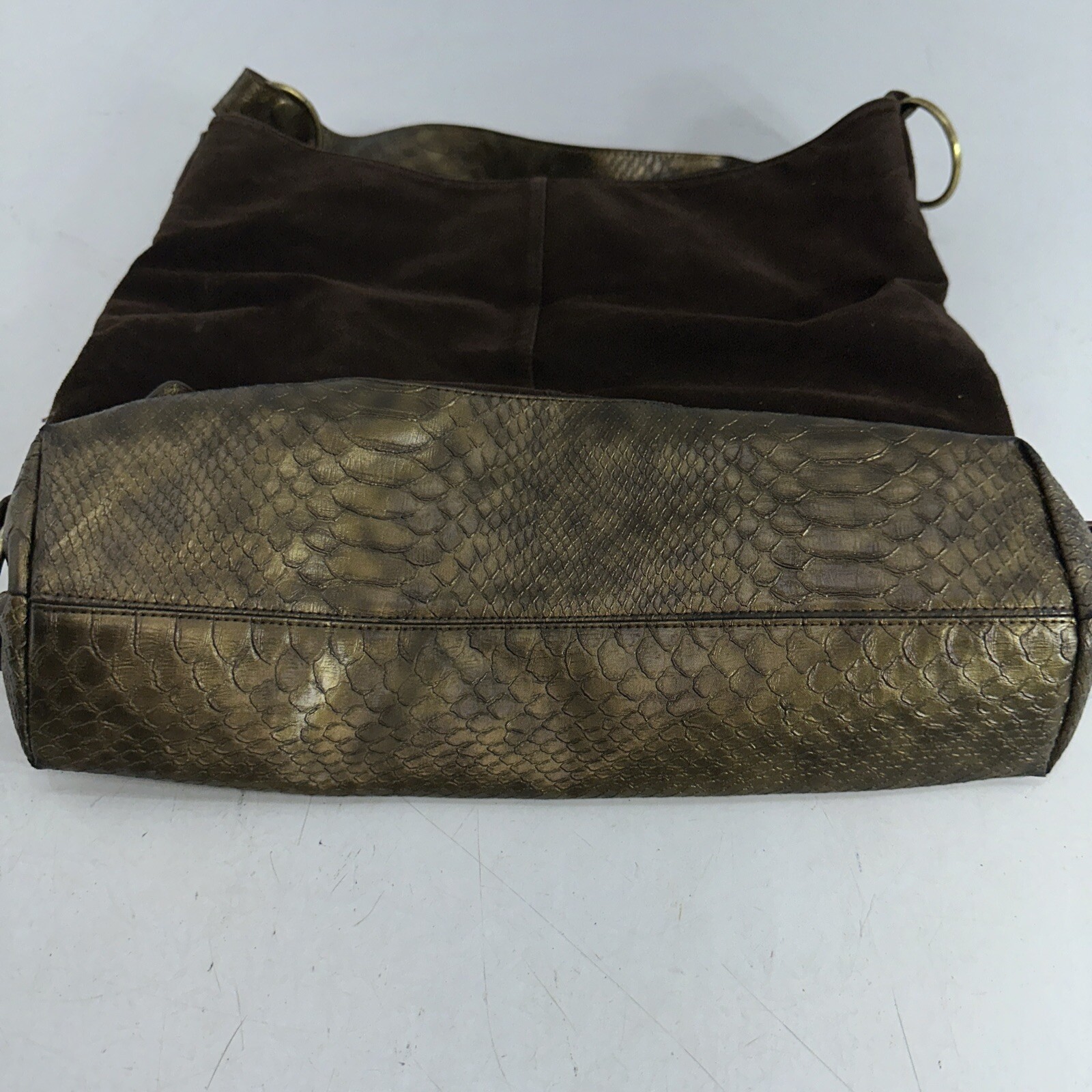 Patchwork Mixed Material Purse Shoulder Bag Tote … - image 8