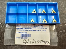 Qty 6 Big Kaiser TC111615C5TNP12 11.655.316 Grade Carbide Inserts