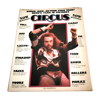 Circus Magazine December 9 1975 Ian Anderson Jethro Tull Cover