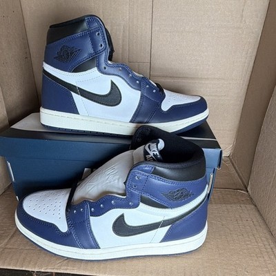 Nike Air Jordan 1 Retro High OG Men s Leather Sneakers Midnight Navy DZ5485-401