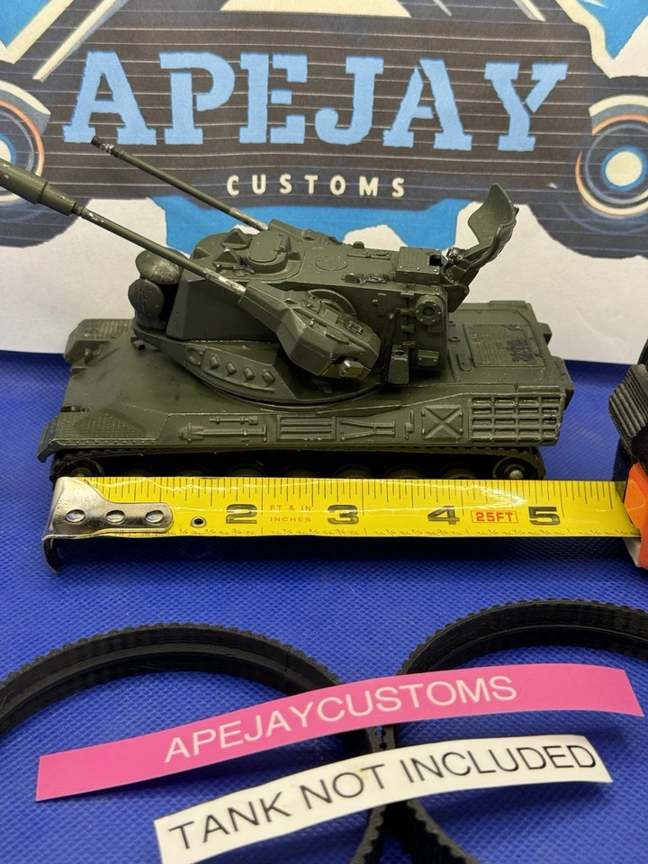 1 PAIR OF TRACKS FOR Dinky Toys leopard tank #696 antiaircraft - Image 3 of 4