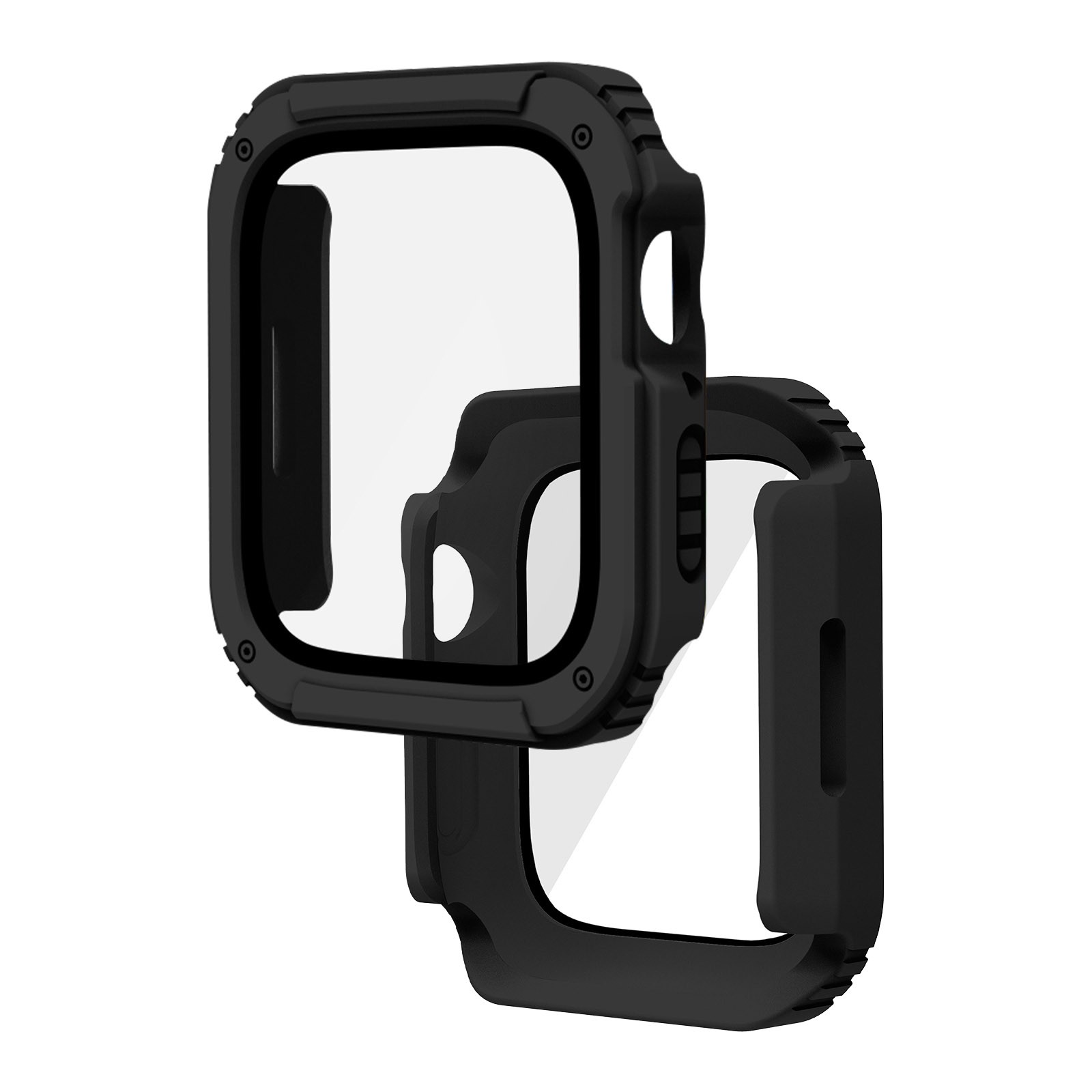 Verre trempé Apple Watch 44mm antichoc et anti-rayure noir