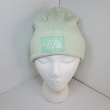 The North Face Womens OSFM Box Logo Cuffed Beanie Mint Green Outdoor Gorpcore