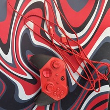 Xbox Red Wired Controller Braided Cable for S...