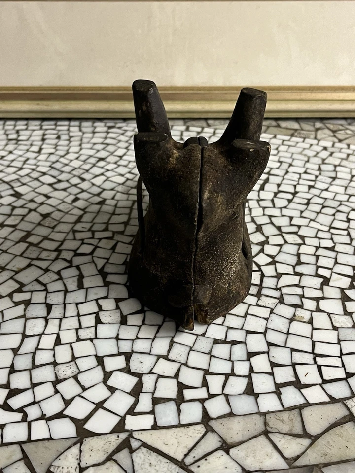 Antike Backform, Schokoladenform, " OSTERLAMM ", Gussform, Keramik, um 1900 - Bild 3 von 4