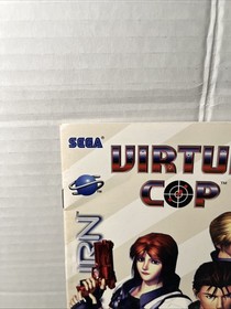 virtua cop 2 sega saturn manual only with registration card