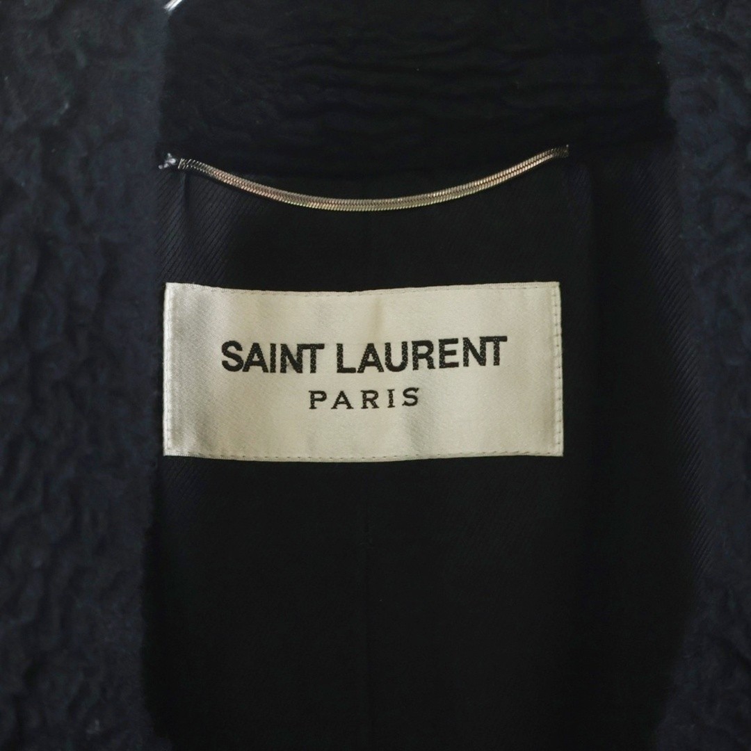 SAINT LAURENT PARIS 21AW Oversize Double Breasted Fur Coat Black 656791 Used cd5 thumbnail 6