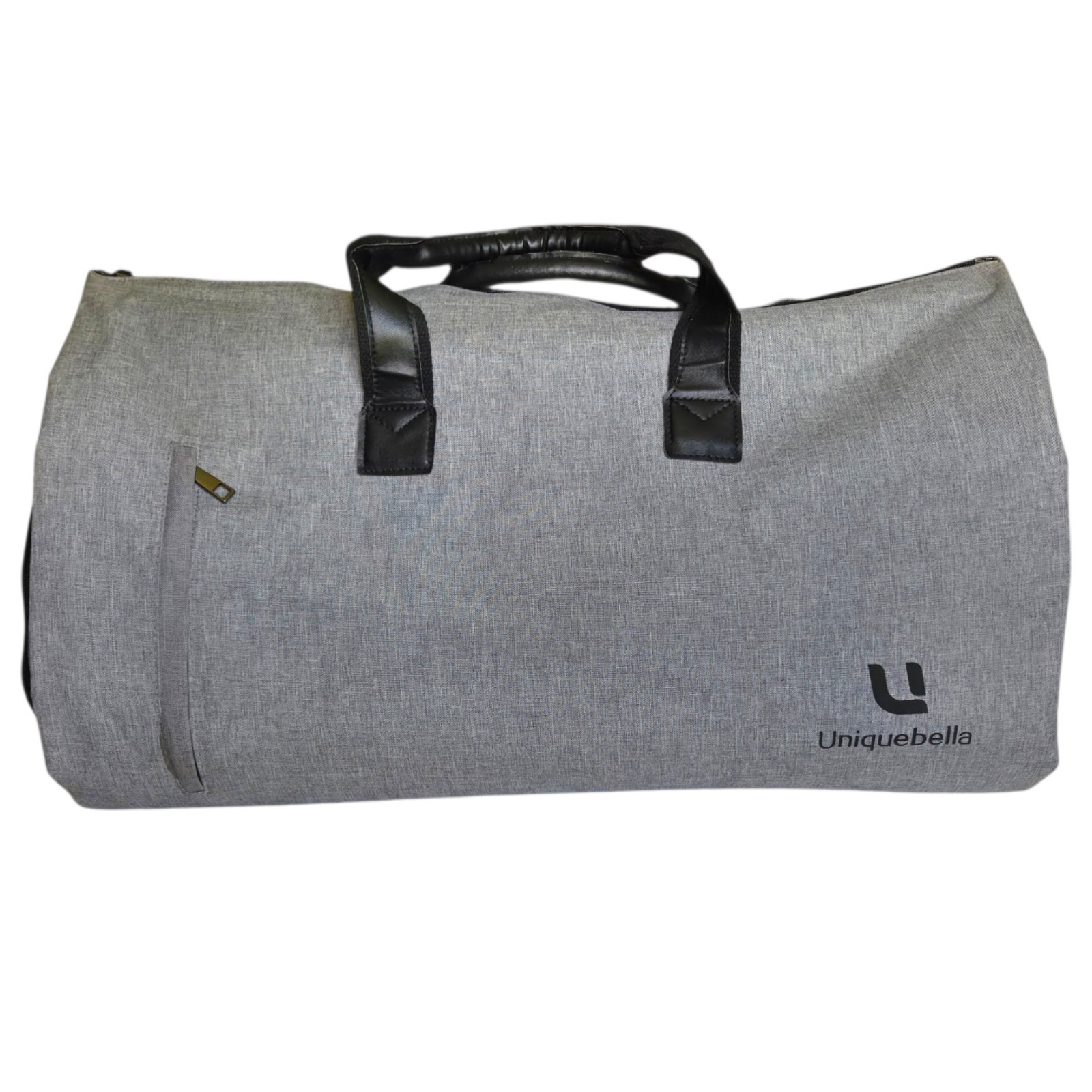 Uniquebella Gray 45L Weekender Garment Duffel Bag Travel Carry‑On Organizer