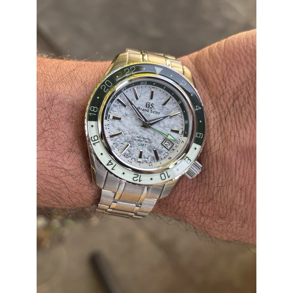 Seiko NH34 GMT Mod Watch 44mm Snowflake Dial 904L Steel Automatic Sapphire Mint - image 2 of 4