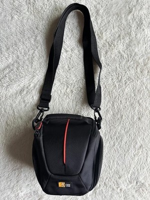 Case Logic Camera Case Padded 3 Zippered Compartments Belt Shoulder Strap Black