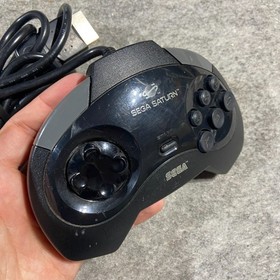 SEGA Saturn Controller MK-80100 | Original OEM Pad | 6-Button | Black