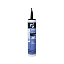 Dap 7079808642 Silicone Rubber Sealant, Black, 9.8-oz. - Quantity 12
