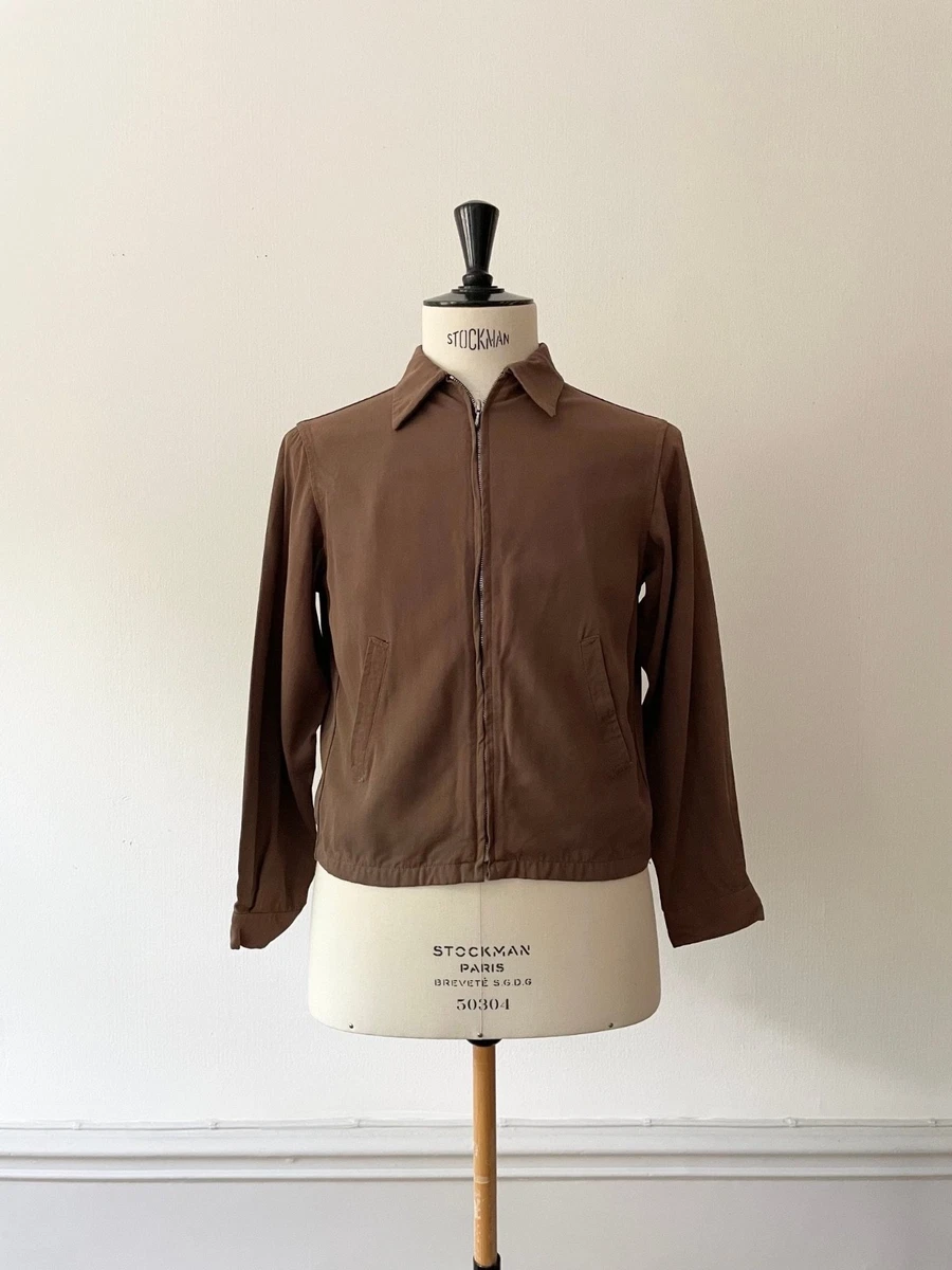 Gabardine Original 1940s Vintage Outerwear Coats & Jackets for Men