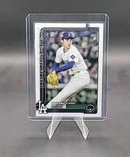 2025 Topps Update Series Roki Sasaki Rookie Debut #US199 Los Angeles Dodgers