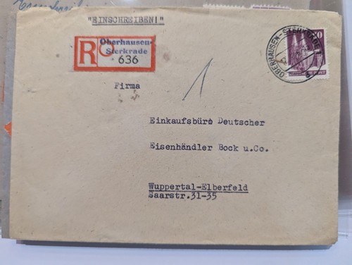 Alliierte Besatzung Bauten Belege Lot 50 Stück viele SST Einschreiben etc. - Picture 23 of 24