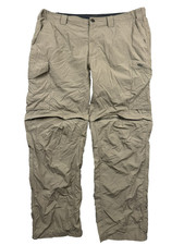 Columbia Convertible Omni Shade Beige Hiking Polyester Pants 40x32 (38x31)