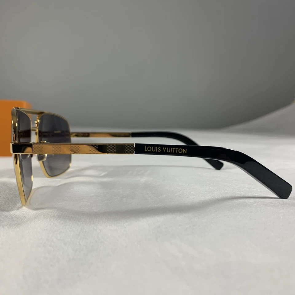 Gafas de sol Louis Vuitton para hombre doradas - Attitude Z0259U - usadas Foto 3 de 4