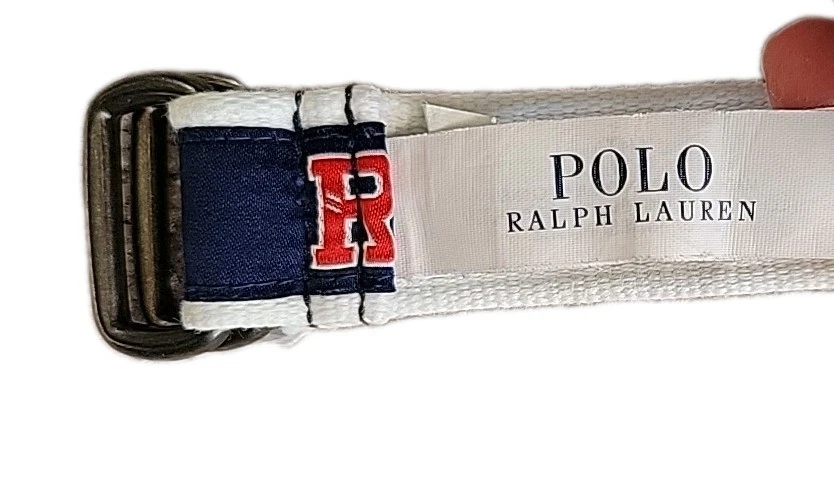 Ralph Lauren POLO Bebé Niño Cinturón Niño Azul Náutico D Anillo Logo 67 4T Foto 3 de 4