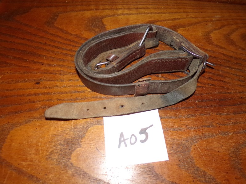 Romanian SKS Reddish brown leather rifle sling correct used