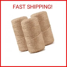 984 Ft Natural Jute Twine, Twine String, 3ply Thin Ribbon Hemp Twine, Twine for