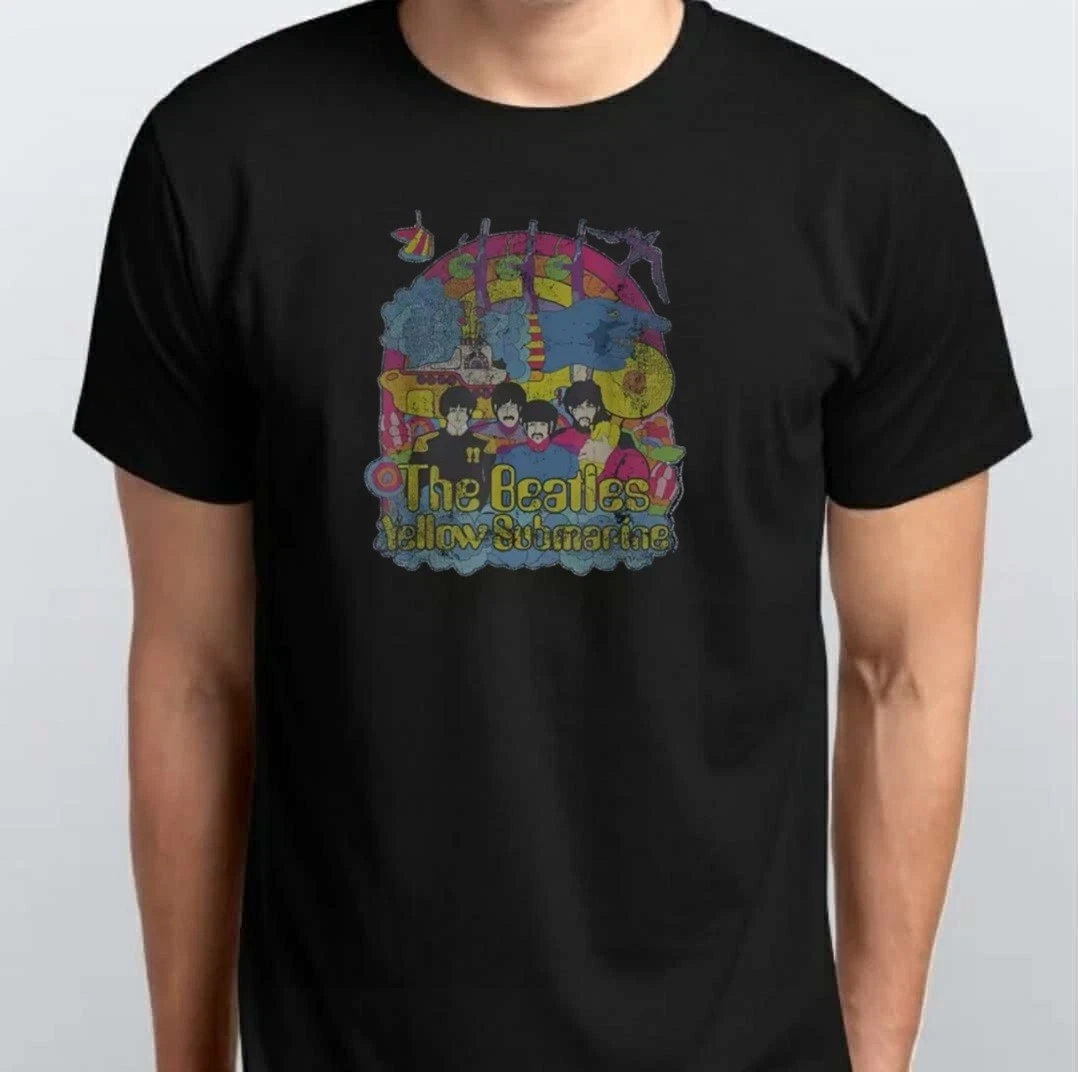 The Beatles Rock Graphic Unisex T-SHIRT S M L XL XXL 3 4 XL Black White