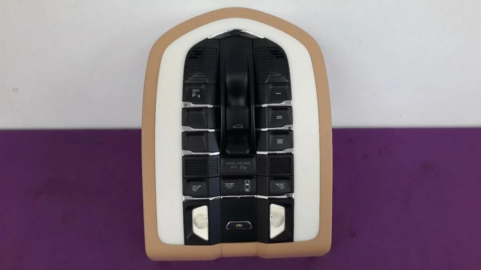 12 PPORSCHE PANAMERA КРЫША ВЕРХНЯЯ КОНСОЛЬ ЖЕЛТОВАТО-КОРИЧНЕВЫЙ 7PP959551EJ - Изображение 2 из 4