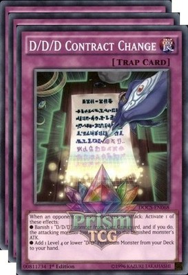 X3 Playset 1. Auflage D/D/D Vertragsänderung DOCS-DE068 Yugioh