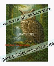 500 piece jigsaw puzzle Owl Forest 3D Look Woodland nature