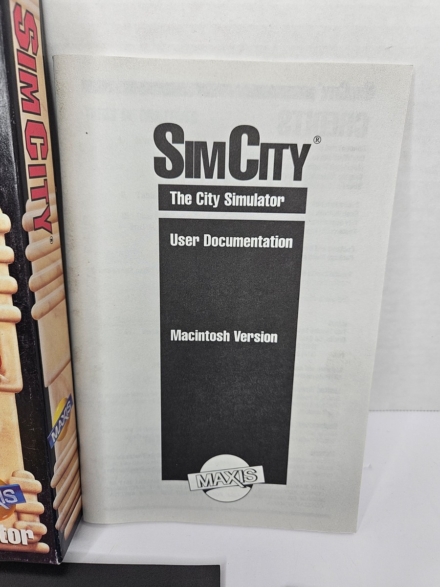 SimCity Supreme Mac Macintosh Floppy Disk The Cities Simulator