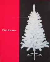 KüNstlicher Weihnachtsbaum Tannenbaum Christbaum Mit StäNder Weiß - 120 Cm