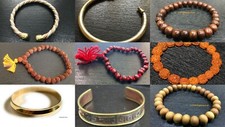 PULSERA PULSERA RUDRAKSH SÁNDALO ASHTA PANCH DHATU KADA CUENTAS DE ORACIÓN HINDU