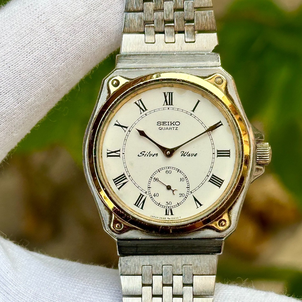 seiko セイコー シルバーウェーブスモセコモデル 2628-0060 Seiko Silver Wave 2628-0060 Two Tone Mens Watch | eBay