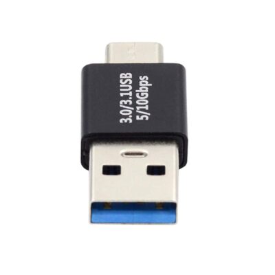 USB 3.0 Type-A Male to USB 3.1 Type-C Male 10Gbps Charge Adapter for Laptop