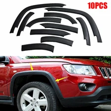 10Pcs/Set Front& Rear Wheels Fender Flares Cover for Jeep Compass 2011-2018