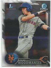 Colby Woodmansee New York Mets 2016 Bowman Chrome Draft