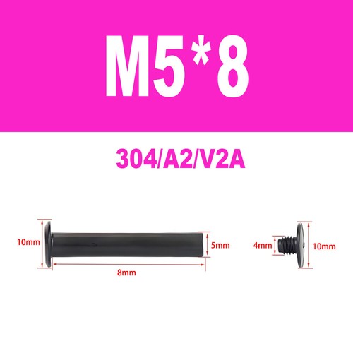 Edelstahl A2 V2A Möbelschrauben Hülsenschrauben Verbindungsschraube M4-M5 - Bild 29 von 50