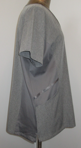 Blusa Médica Hanes Comfort Fit Para Mujer XL Pecho 48 Cuello en V Corta Sl 2001-34106 Nueva sin Etiquetas - Imagen 4 de 6