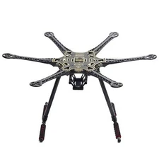 S550 F550 Upgrade Hexacopter Fuselage Frame Kit PCB w/Carbon Fiber Landing Gear