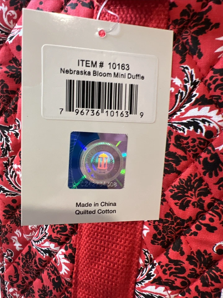 Женская спортивная сумка Nebraska Huskers Bloom! Новый с Ярлыками! БЕСПЛАТНАЯ доставка! - Изображение 4 из 4