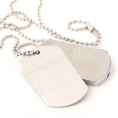 MEMORY MATES 8GB Dog Tags USB Flash Drive with Chain - Memory Stick/Novelty Fun/Gift